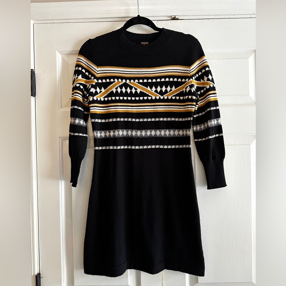Free People Mini Sweater Dress - S
